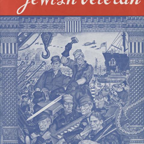 Cover, Jewish Veteran magazine, October 1942