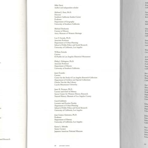 Cover and pages, Cultural Inheritance L.A.: A Directory of Less-Visible Archives and Collections in the Los Angeles Region, 1999