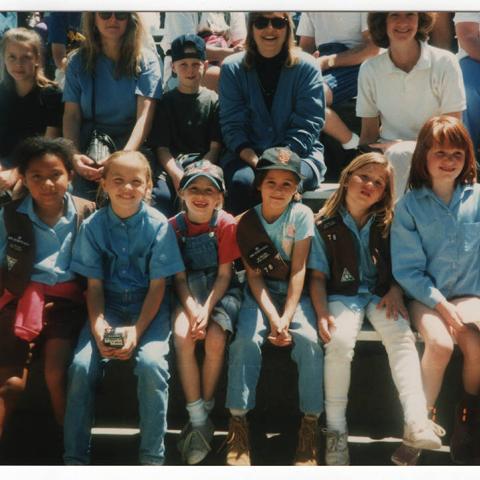 Girl Scout Brownies at SeaWorld, 1995
