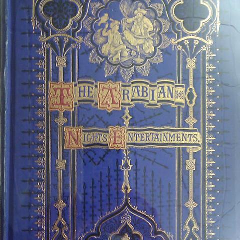 Cover of Dalziel's illustrated Arabian Nights' Entertainments. PJ7715 .D8 1880z