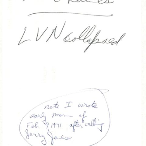 Note from Georgeson to Turner