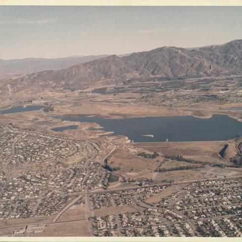 The Van Norman Reservoir after the Sylmar Earthquake