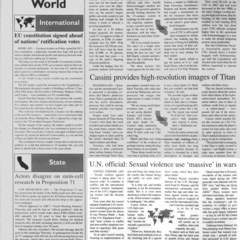 Daily Sundial, November 1, 2004