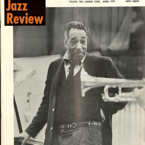 Cover, The Jazz Review, featuring  "The Style of Duke Ellington," by Mimi Clar, April 1959