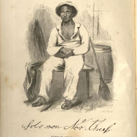 Frontispiece, Twelve Years a Slave, Narrative of Solomon Northup