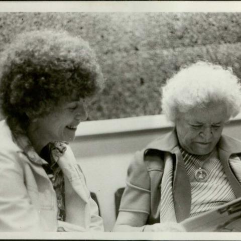 Natalie Holtzman and Agness Underwood, 1976, Elevating Experiences, Past / Personal Exhibit