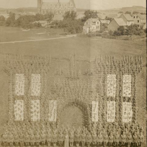 Photograph of 1st Engineers USA 1st Division Army of Occupation, Wirges Germany July 19,1919