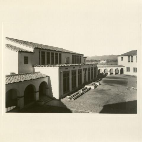 Assembly area of Audubon Middle School located in Leimert Park, ca. 1929