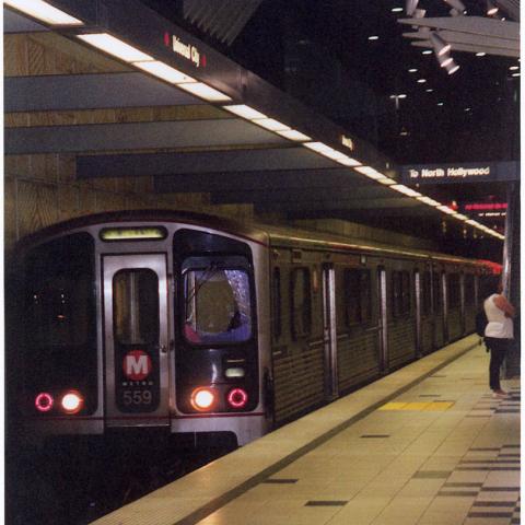 While digging to build the Metro red line subway in 1997, The original adobe ranch house foundation was discovered near the Universal Station, 2000.