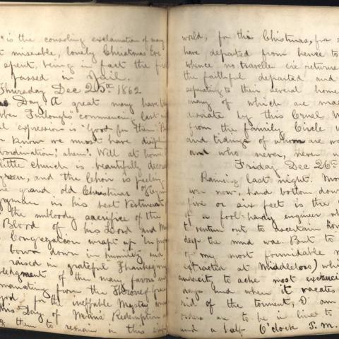 Journal entry, Christmas Day, 1862