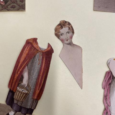 Paper doll head not inserted into an outfit, The History of Little Fanny, GT737 .H57 1810