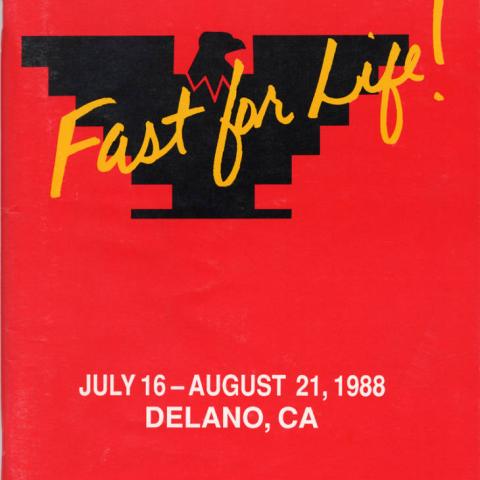 Pamphlet, Fast for Life