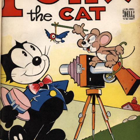 Cover of Felix the Cat comic book, February-March 1948