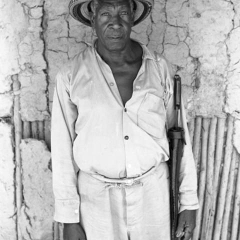 Fermín Herrera portrait, San Basilio de Palenque, 1976