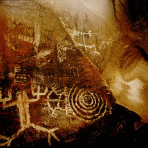 Fernandeno Tataviam cave paintings