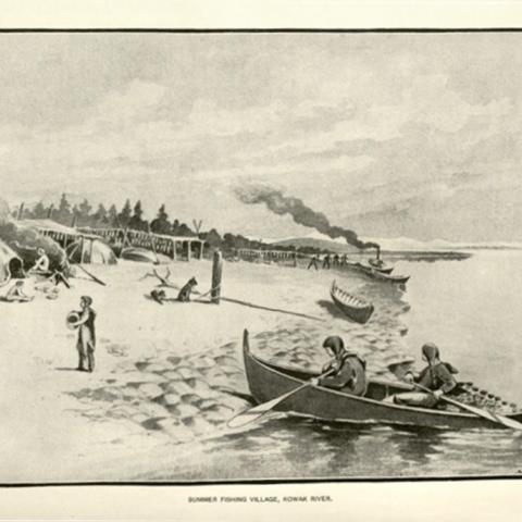 Summer fishing village along the Kowak River. F908 .U672