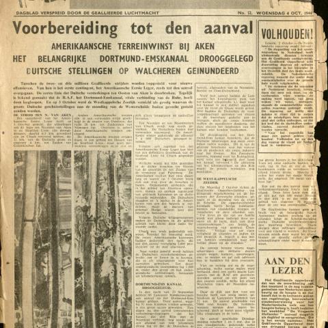 De Vliegende Hollander (the Flying Dutchman), no. 52, Wednesday, October 4, 1944