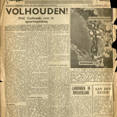 De Vliegende Hollander (the Flying Dutchman), no. 54, Friday, October 6, 1944
