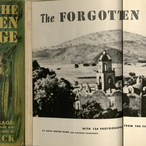 Cover and title page, The Forgotten Village, with 136 Photographs From the Film of the Same Name...