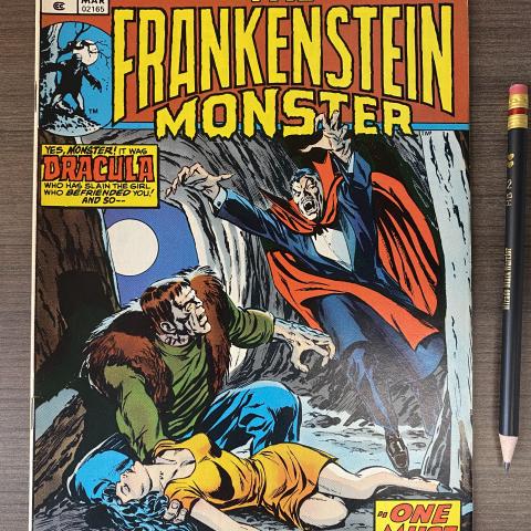 Cover of Marvel Comics Group: The Frankenstein Monster vol.1 no. 9, March 1974, P1 .F724