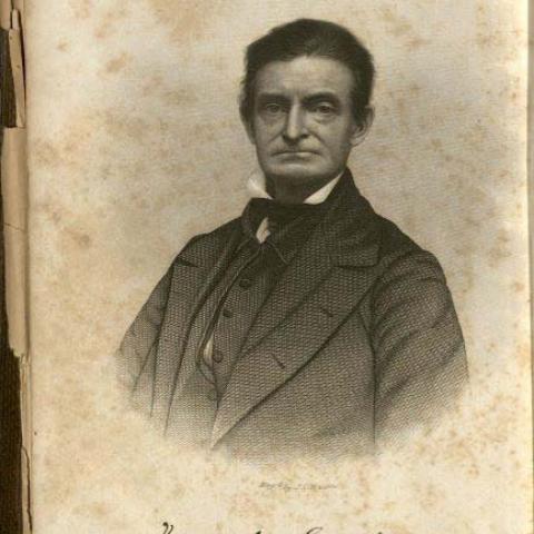  Frontispiece, portrait of John Brown, in The Public Life of Capt. John Brown, 1860