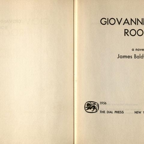 Title page, Giovanni's Room: A Novel, 1956