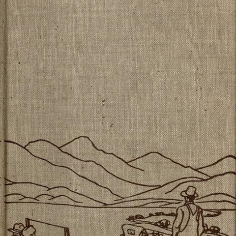 Hardback front cover, The Grapes of Wrath, first edition