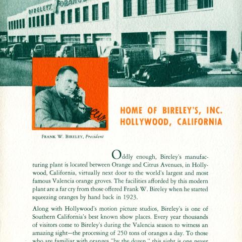 Bireley's promotional brochure, page 7, 1942