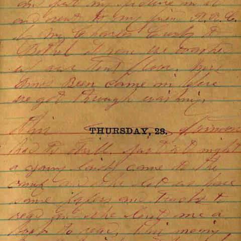 George H. Young diary entry, February 8, 1862