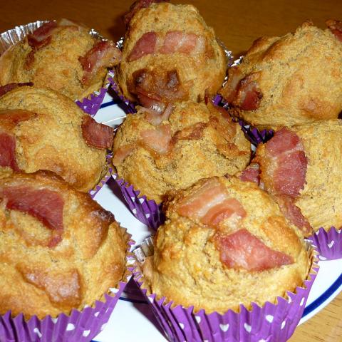 Peanut Corn Meal Muffins, made following the recipe in Heinz Recipe Book: First Course Suggestions