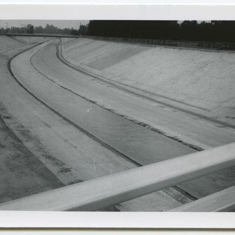 The Los Angeles River between Lindley Avenue and Reseda Blvd., 1955