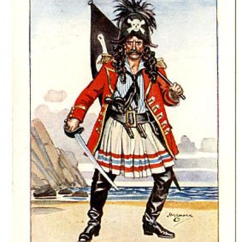 Character from the Gilbert and Sullivan opera, The Pirates of Penzance, appearing on a Player’s Cigarettes advertising card