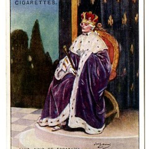 Character from the Gilbert and Sullivan opera, The Gondoliers, appearing on a Player’s Cigarettes advertising card
