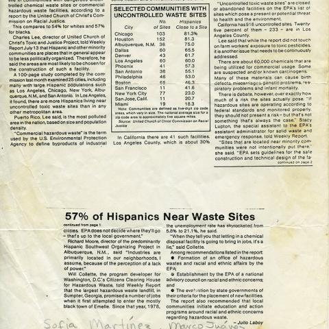 Hispanic Link Weekly Report, July 20, 1987