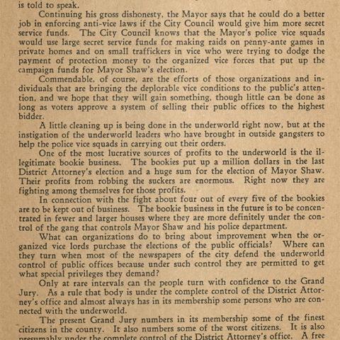Fundamentally, reprint from the editorial page of the Hollywood-Citizen News, July 10, 1937
