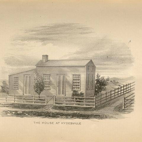 Illustration, The House at Hydesville, in the Carrier Dove