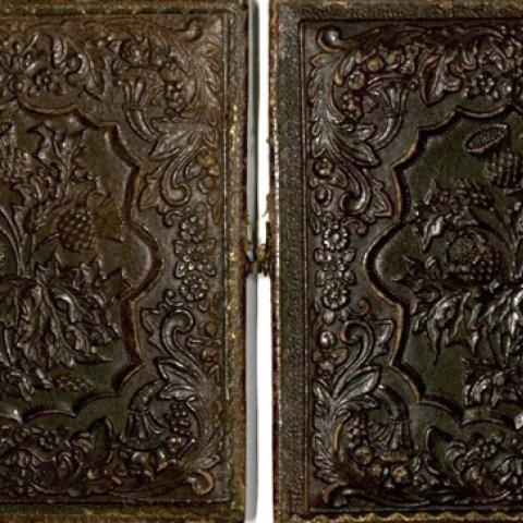 Cover of a daguerreotype case. John M. Sell Civil War Collection