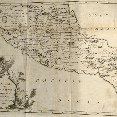 Fold-out map in The History of Mexico