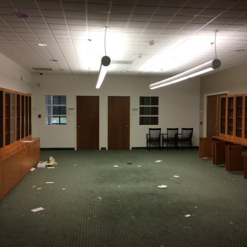 Former Reading Room in Special Collections and Archives.