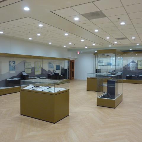 The gallery with new flooring