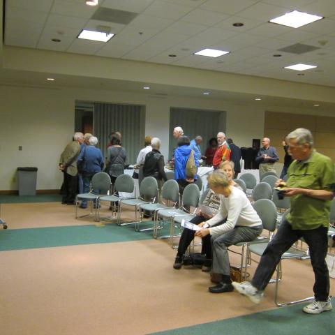 guests in a meeting room