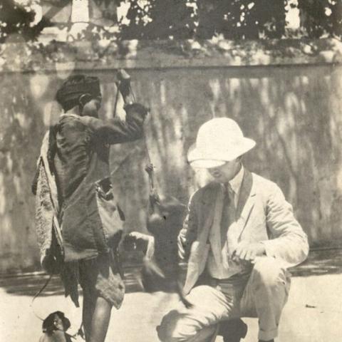 "Andy" with native boy