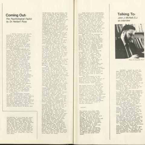Pages 7-8 of Insight, Fall 1976 issue