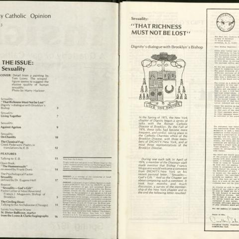 Pages 2-3 of Insight, Spring 1977 issue
