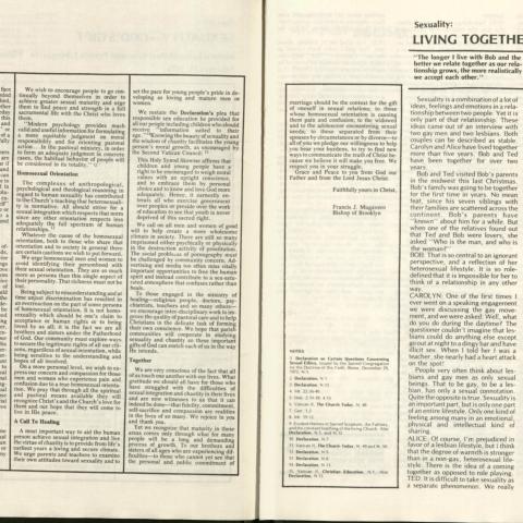 Pages 6-7 of Insight, Spring 1977 issue