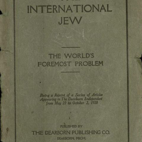 Cover, The International Jew, volume 1