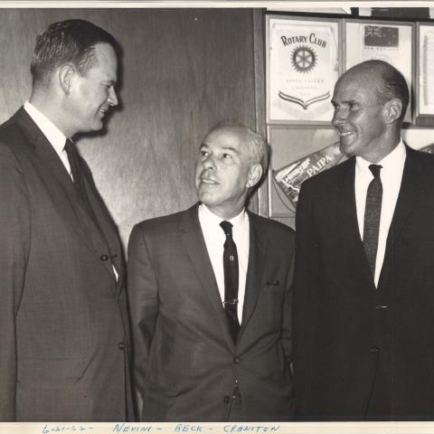 Richard Nevins, Julian Beck, and Alan Cranston