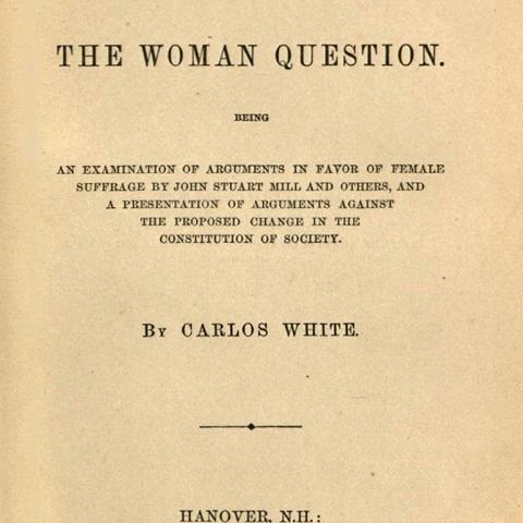 Title page, Ecce Femina: An Attempt to Solve the Woman Question