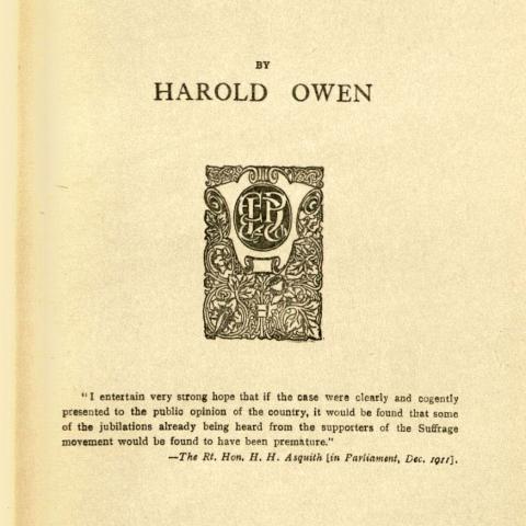 Title page, Woman Adrift: A Statement of the Case Against Suffragism