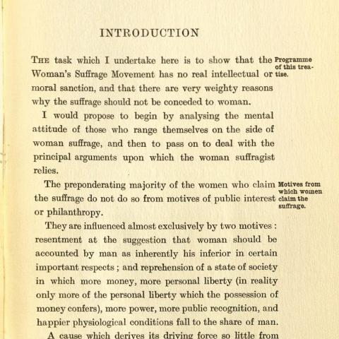 Introduction, The Unexpurgated Case Against Woman Suffrage